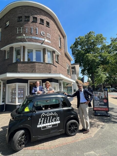Het kantoor van Hillen Makelaardij aan de Gijsbrecht van Amstelstraat in Hilversum